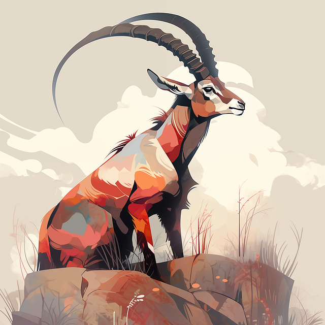 Free art painting animal illustration