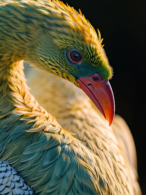 Free bird plumage beak illustration