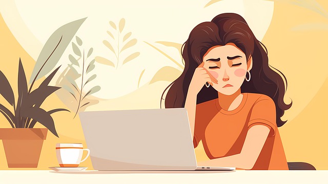 Free work business exhausted illustration