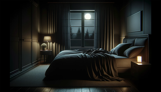 Nacht, Ansicht, Zimmer, Windows