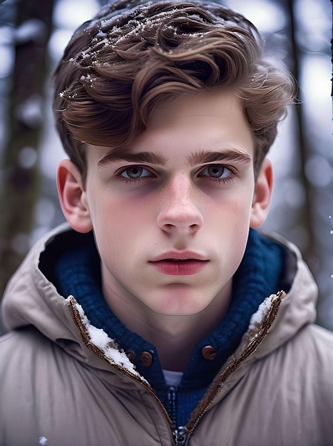 Download Teenager Boy Winter Snow Royalty-Free Stock Illustration Image ...