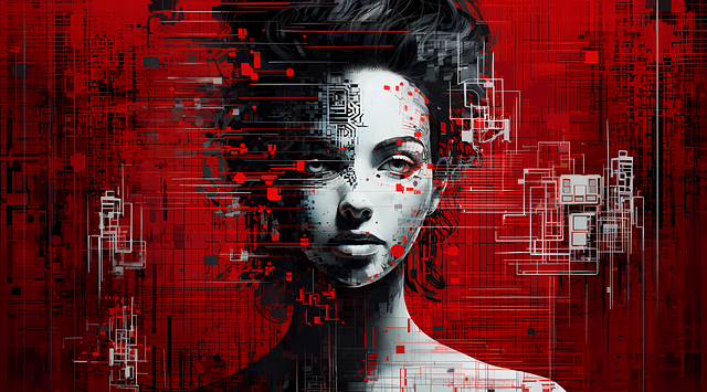 Free red abstract hell illustration