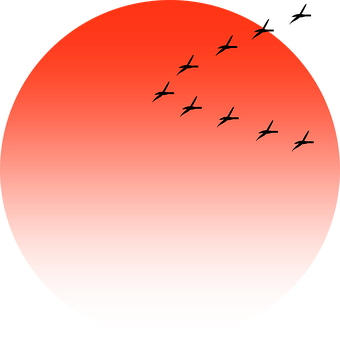 Sol, Skilt, Insigna, Fugl, Solnedgang