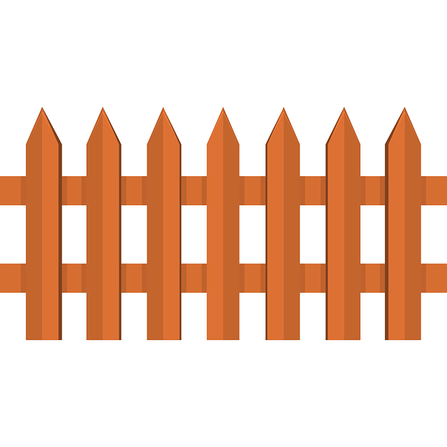 Free fence village material vector