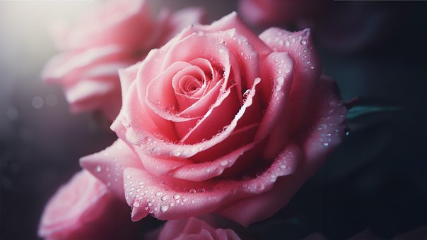 Ai Generiert, Rose, Rosa, Blume, Blüte