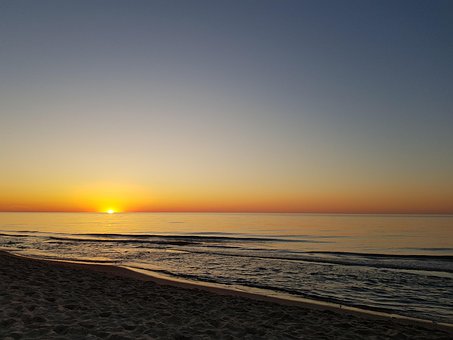 Free Sunset Sea photo and picture