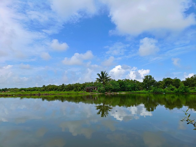 เมฆ, ธรรมชาติ, การสะท้อนกลับ, น้ำ, สวย