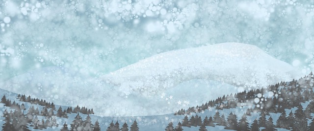 Free mountains snow frost illustration