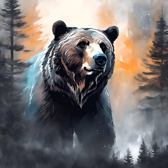 Free Grizzly Bear Predator illustration and picture