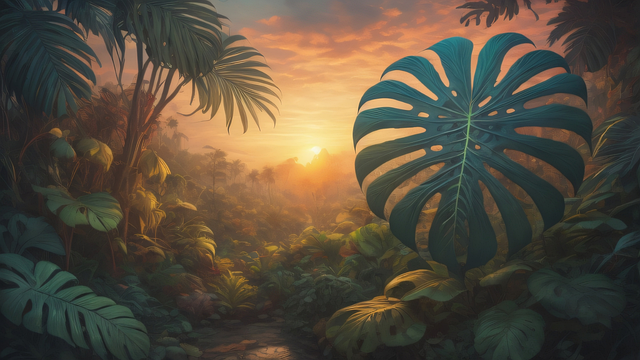 Ai Generiert, Monstera, Dschungel