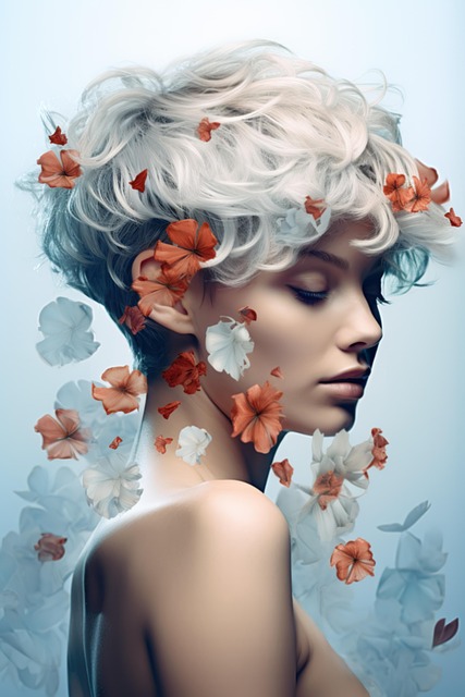 Free Woman Flower Background photo and picture