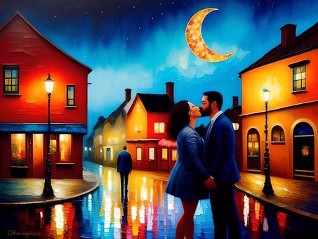 Free City Night illustration and picture