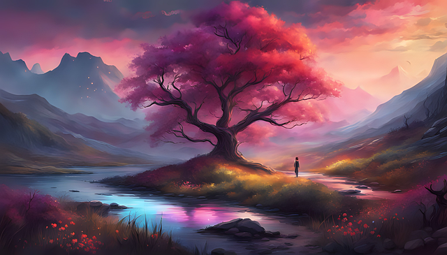 Ai Generiert, Baum, Landschaft, Natur