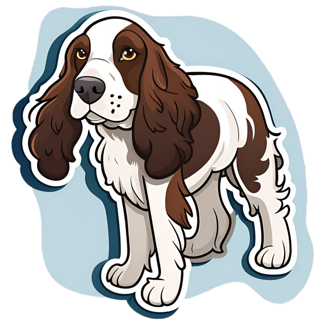 Free ai generated springer spaniel english springer spaniel illustration