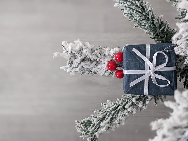 Kerstmis, Geschenk, Decor, Boom, Sneeuw