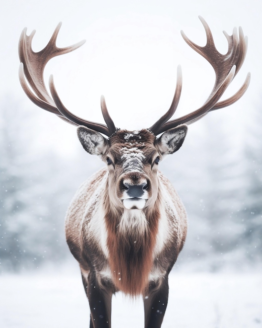 Download free HD stock image of Ai Generated Deer Free ai generated deer animal illustration