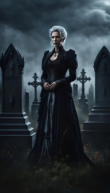 Free ai generated woman widow illustration