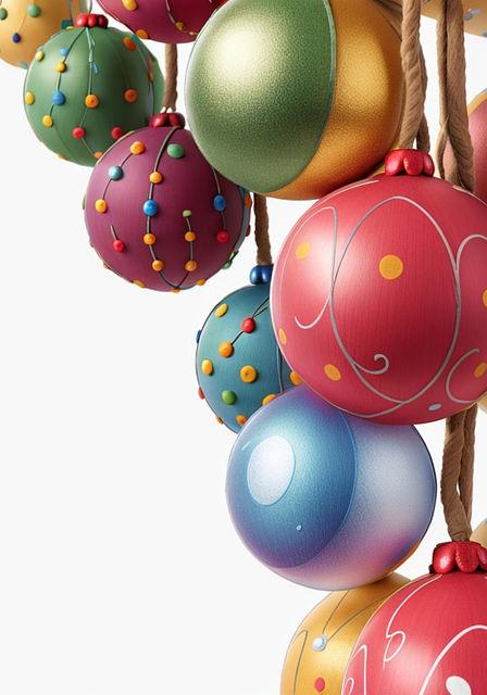 Download free HD stock image of Garland Bubble Free garland bubble christmas illustration