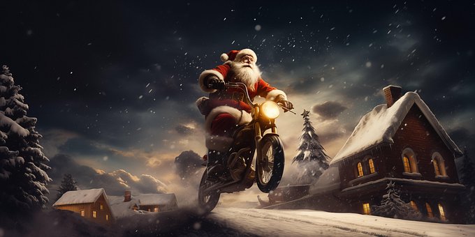 Ai Genereret, Julemand, Motorcykel