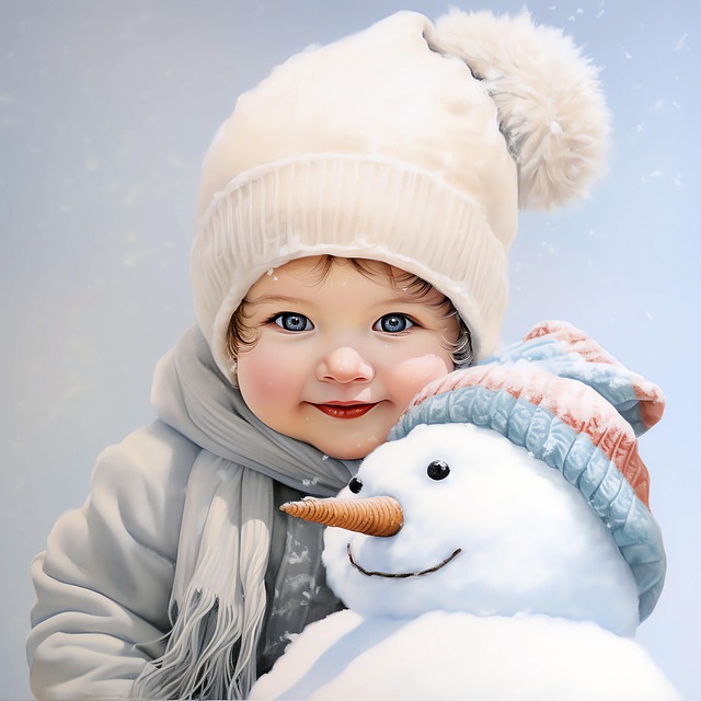 Free ai generated child toddler illustration