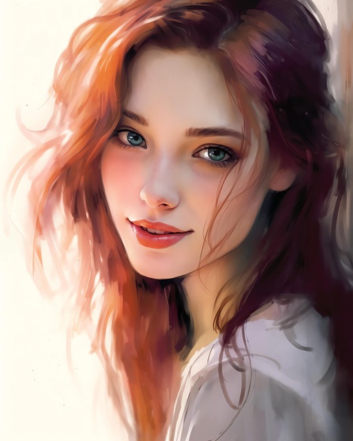 Free ai generated woman face illustration
