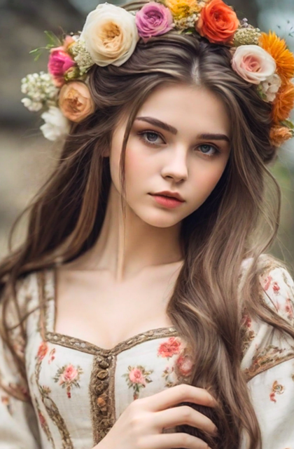 Free ai generated middle ages girl illustration
