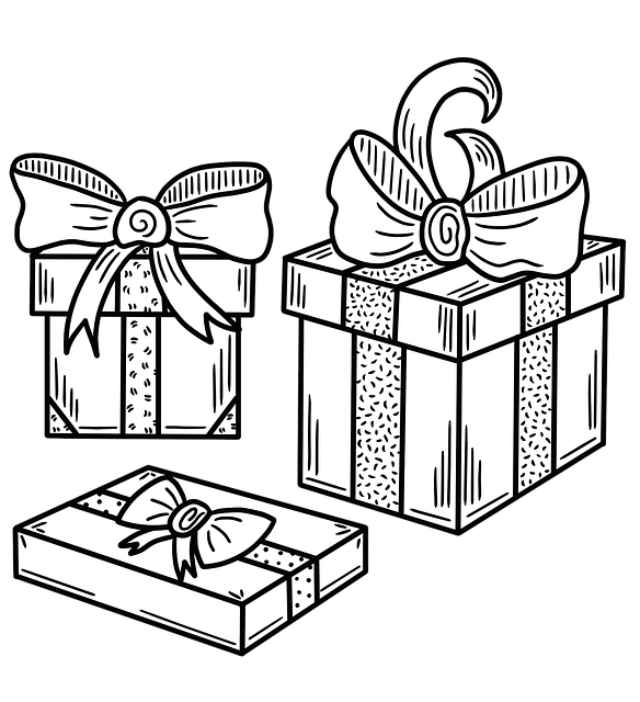 Free christmas presents gifts illustration