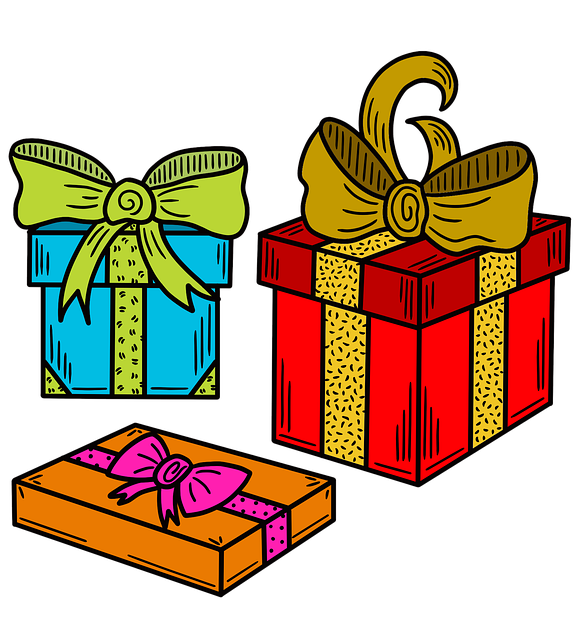 Free christmas presents gifts illustration