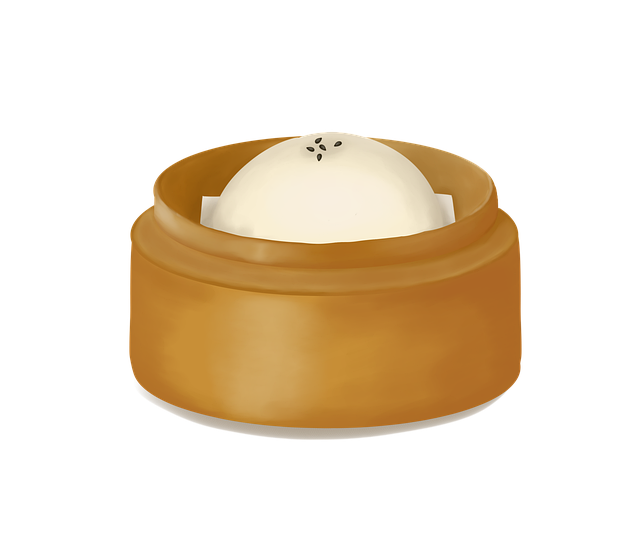 Free Dim Sum Stuffed Smeamed Bun illustration and picture