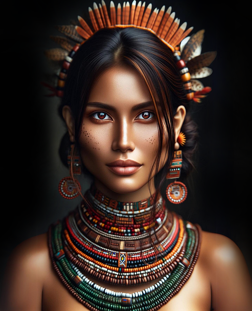 Free ai generated woman ethnic illustration