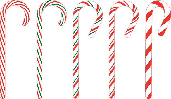 Free Christmas Candy Canes vector and picture