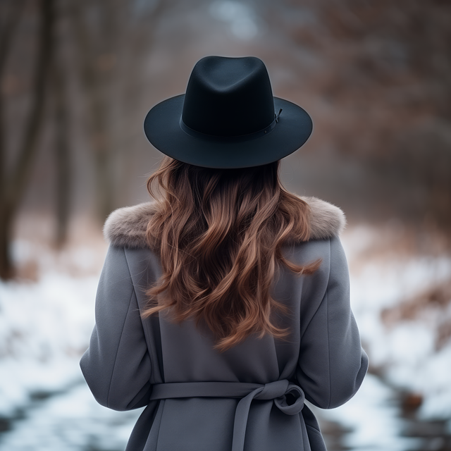 Free ai generated woman winter illustration