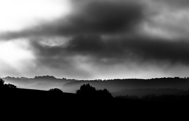 Himmel, Wolken, Natur, Landschaft, Nebel