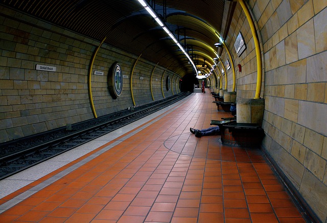 Metro, Bahnhof, Zug, U-Bahn
