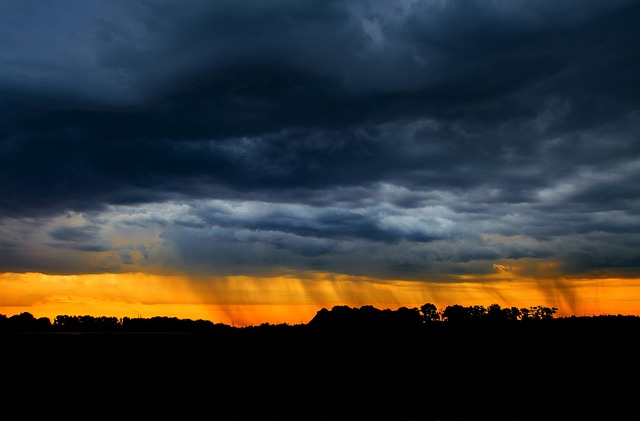Unwetter, Regen, Natur, Landschaft