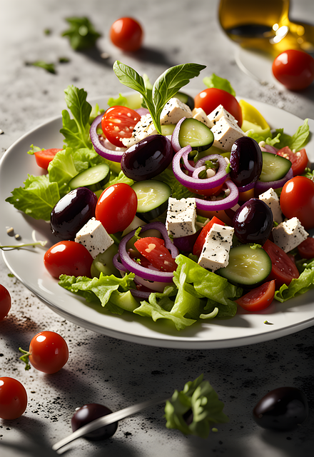 Free ai generated salad food illustration