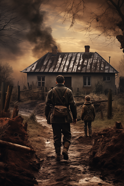 Free ai generated soldier war illustration