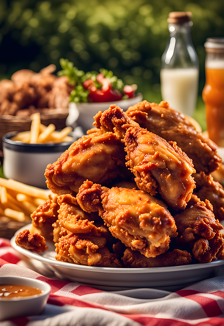 Free ai generated wings chicken illustration