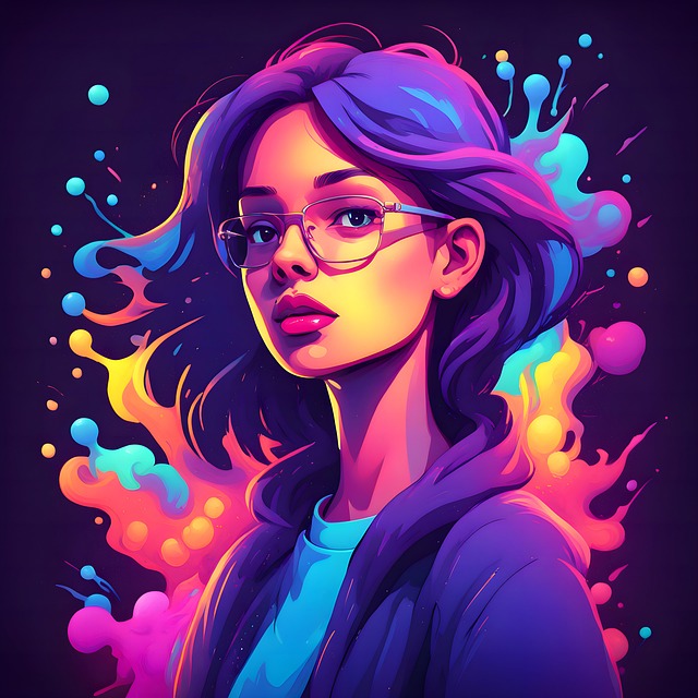 Download Ai Generated, Girl, Colors. Royalty-Free Stock Illustration ...
