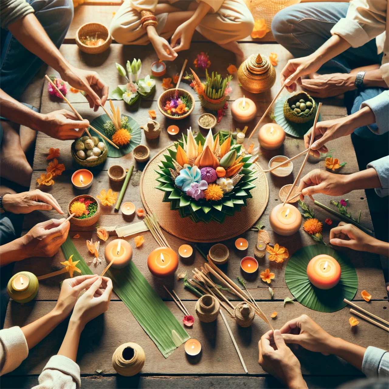 Free ai generated traditional crafts cultural activity illustration