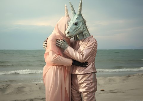 Ai Generado, Unicornios, Pareja