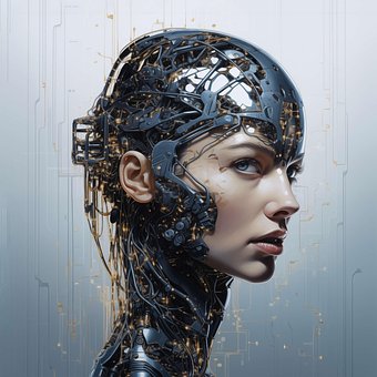 Free Ai Generated Cyborg illustration and picture