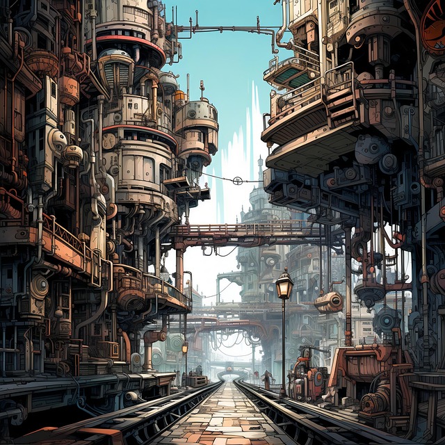 Free ai generated pollution industry illustration