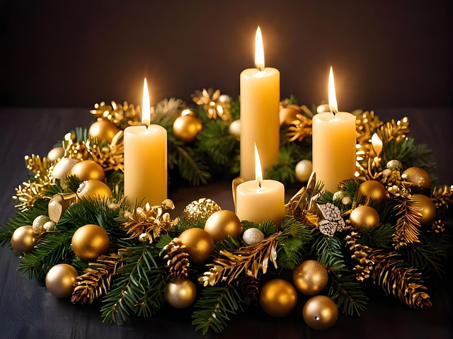 Ai Generiert, Adventskranz, Advent