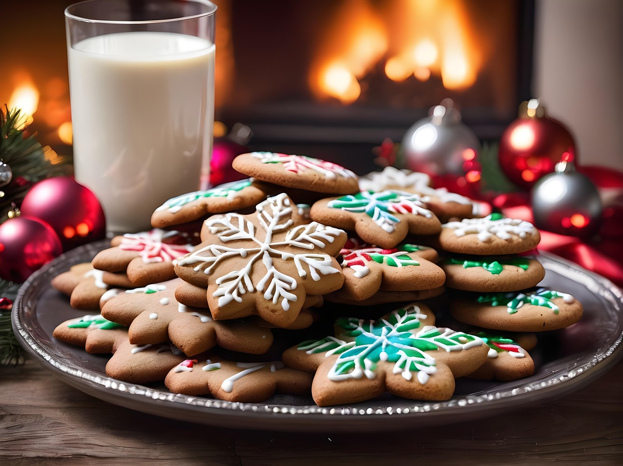 Free ai generated gingerbread cookies illustration