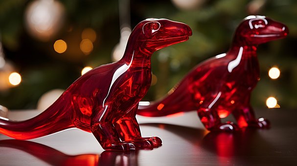 Ai Generado, Dinosaurio, Vidrio