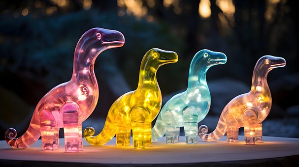Ai Generado, Dinosaurio, Vidrio
