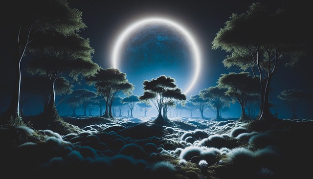 Free ai generated exoplanet volcanic illustration