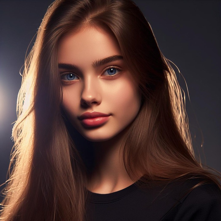 Download Ai Generated Woman Face Royalty-Free Stock Illustration Image ...