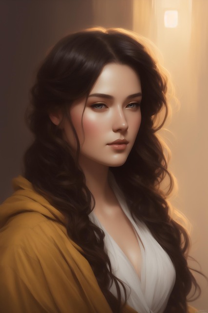 Download free HD stock image of Ai Generated Woman Free ai generated woman face illustration